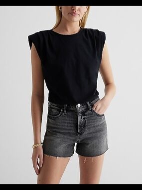 Express Black Sleeveless Muscle Tank Top